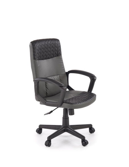 BJORN fotel obrotowy czarno-popielaty