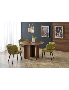 CALDO stół okrągły, orzechowy (2p 1szt)