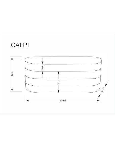 CALPI  ławka z funkcją pojemnika, beżowy (1p 1szt)