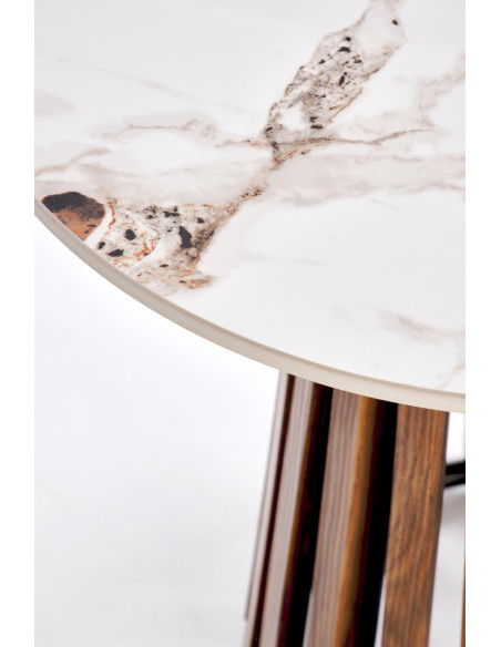 CARINA_S  ława beżowy marmur / orzechowy (2p 1szt)