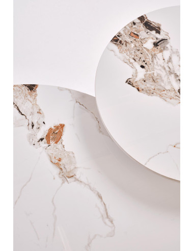 CARINA_S  ława beżowy marmur / orzechowy (2p 1szt)