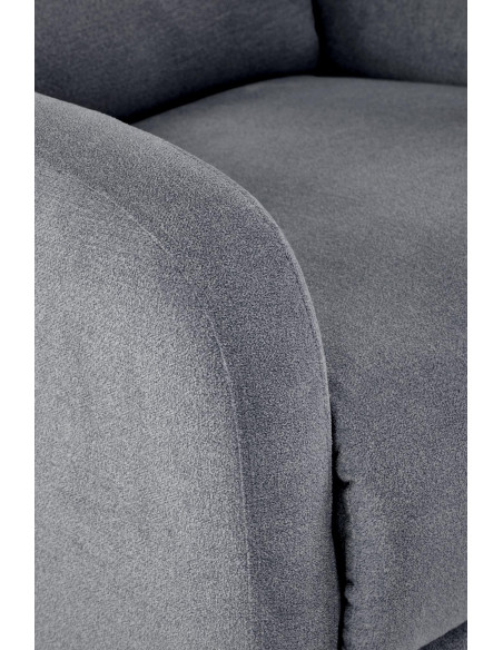 CARINIO fotel wypoczynkowy popielaty