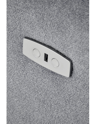 CARINIO fotel wypoczynkowy popielaty