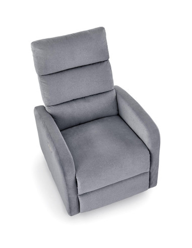 CARINIO fotel wypoczynkowy popielaty