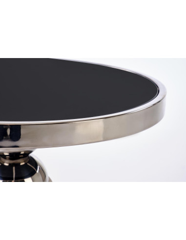 CARLA ława, czarny / srebrny (1p 1szt)