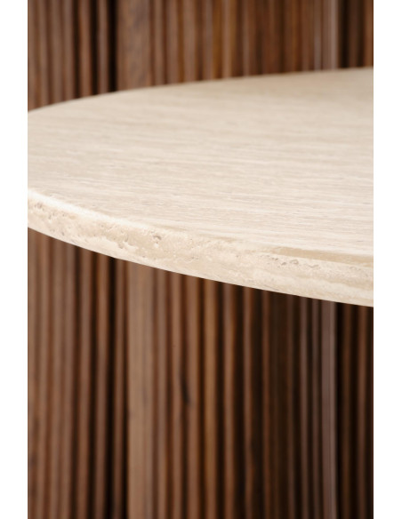 DOROTEA_S  ława trawertyn / orzechowy (2p 1szt)