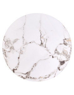 FATIMA zestaw 2 ław, biały marmur / czarny (1p 1szt) 2