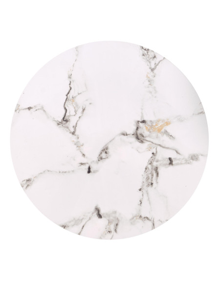 FATIMA zestaw 2 ław, biały marmur / czarny (1p 1szt)