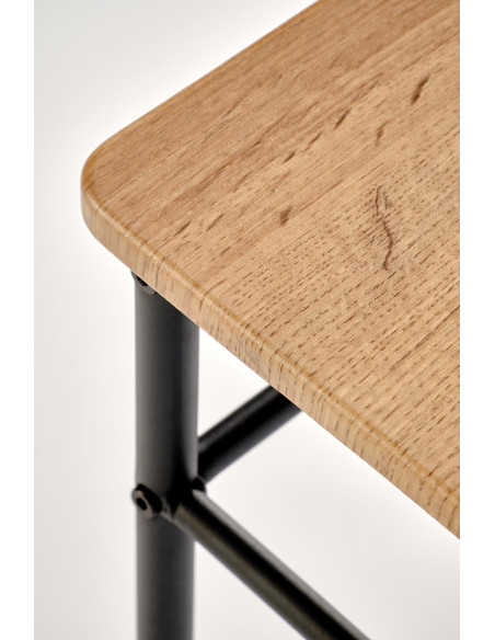 FAUST zestaw stół + 4 krzesła dąb naturalny / czarny (1p 1kpl)