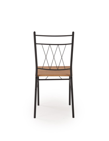 FAUST zestaw stół + 4 krzesła dąb naturalny / czarny (1p 1kpl)