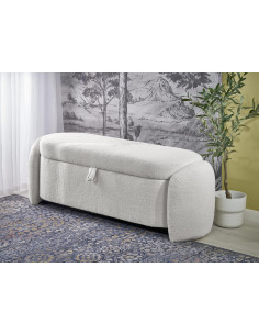 FICARIA ławka z funkcją pojemnika kremowy