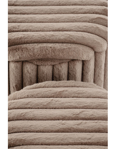 FIDO zestaw 2 puf, cappuccino / złoty (1p 1kpl)