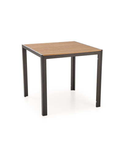FIERRO  stół kwadratowy, brązowy / czarny (1p 1szt)
