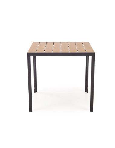 FIERRO  stół kwadratowy, brązowy / czarny (1p 1szt)