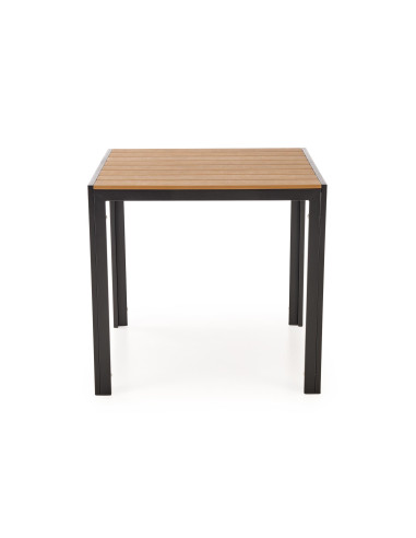 FIERRO  stół kwadratowy, brązowy / czarny (1p 1szt)