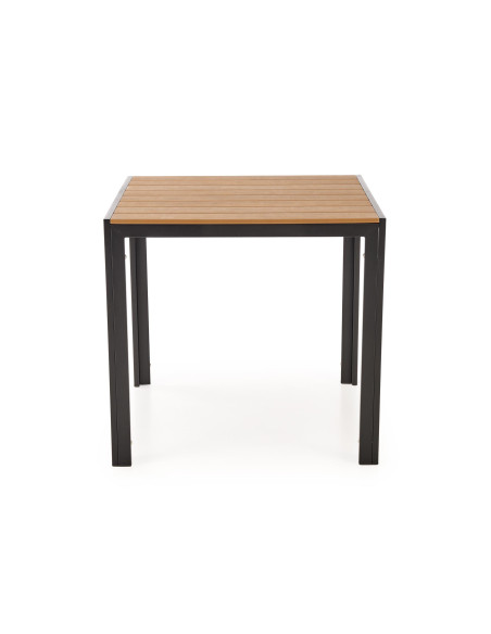 FIERRO  stół kwadratowy, brązowy / czarny (1p 1szt)