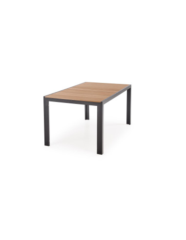 FIERRO  stół prostokątny, brązowy / czarny (1p 1szt)