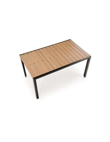 FIERRO  stół prostokątny, brązowy / czarny (1p 1szt)