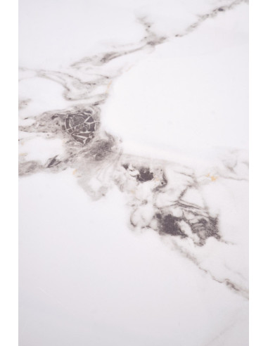 GILDA zestaw 3 ław, biały marmur / złoty (1p 1set)