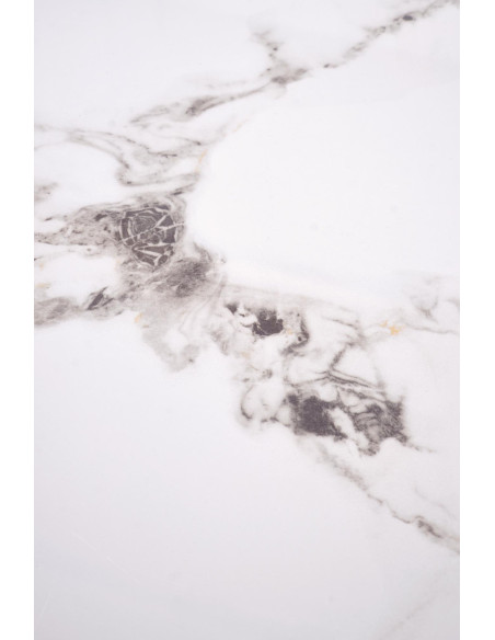 GILDA zestaw 3 ław, biały marmur / złoty (1p 1set)