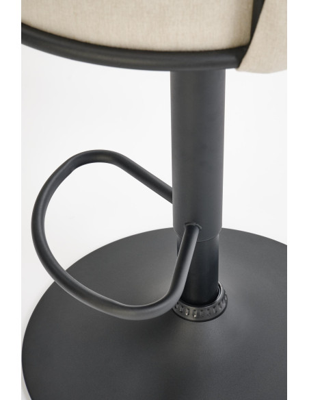 H125 hoker, nogi - czarny, siedzisko - beżowy (1p 2szt)