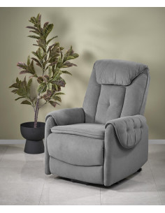 HORTON fotel wypoczynkowy popielaty