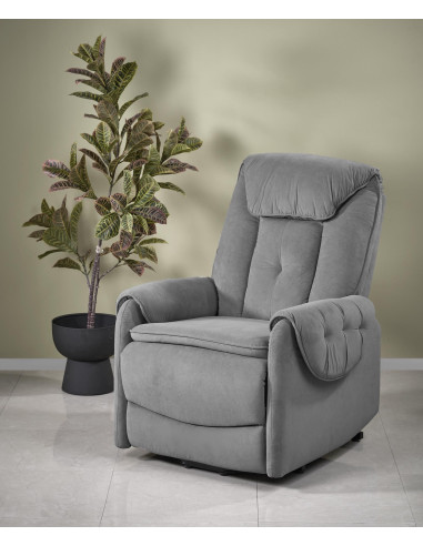 HORTON fotel wypoczynkowy popielaty