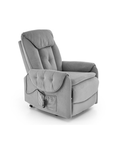 HORTON fotel wypoczynkowy popielaty