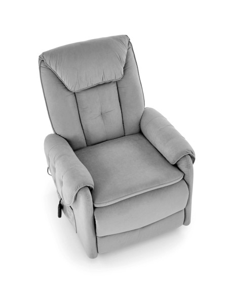 HORTON fotel wypoczynkowy popielaty