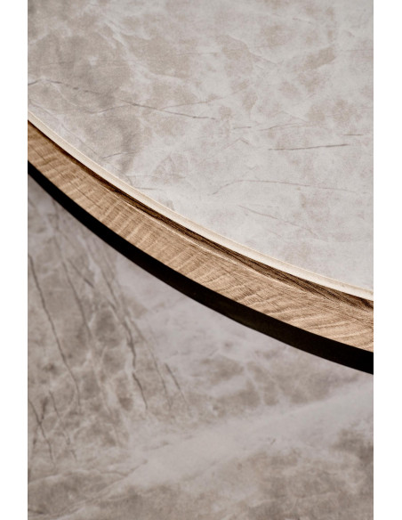 ITAKA zestaw 2 ław, popielaty marmur / grafitowy (1p 1szt)