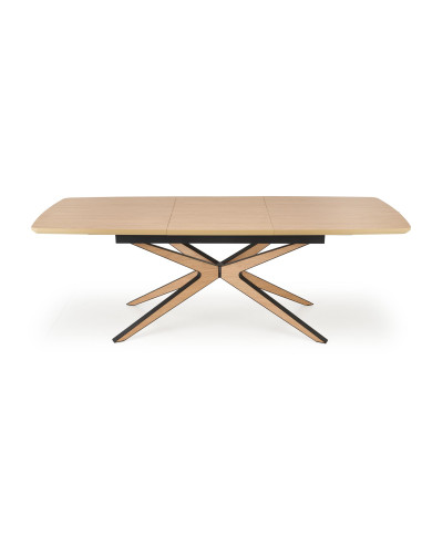 JAMES stół rozkładany, naturalny / czarny (2p 1szt)