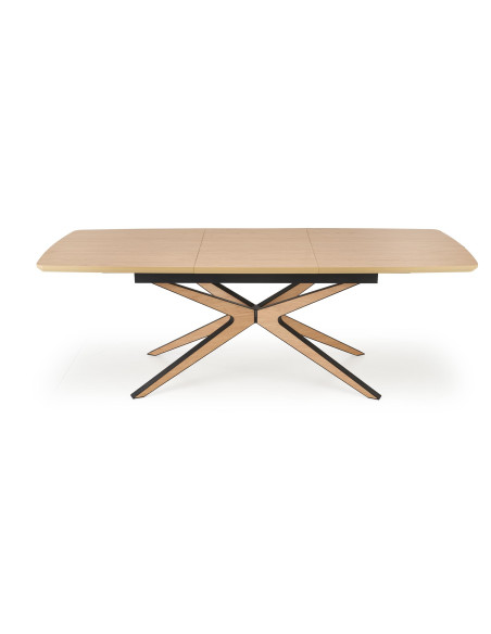 JAMES stół rozkładany, naturalny / czarny (2p 1szt)