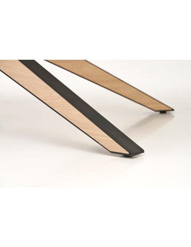 JAMES stół rozkładany, naturalny / czarny (2p 1szt)