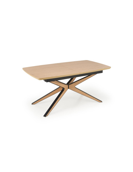 JAMES stół rozkładany, naturalny / czarny (2p 1szt)