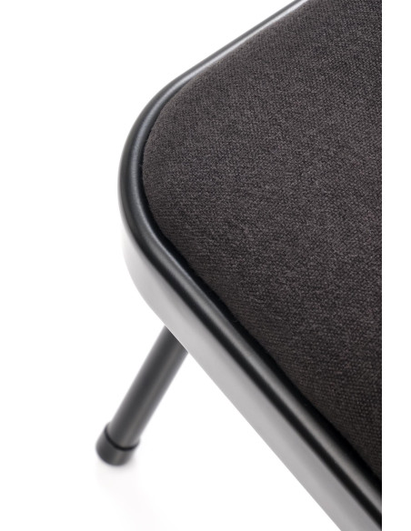 K566 krzesło składane, czarny (1p 6szt)