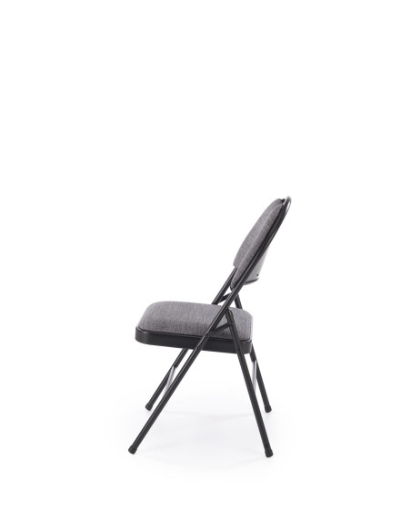 K566 krzesło składane,  czarny / popiel (1p 6szt)