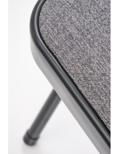 K566 krzesło składane,  czarny / popiel (1p 6szt)