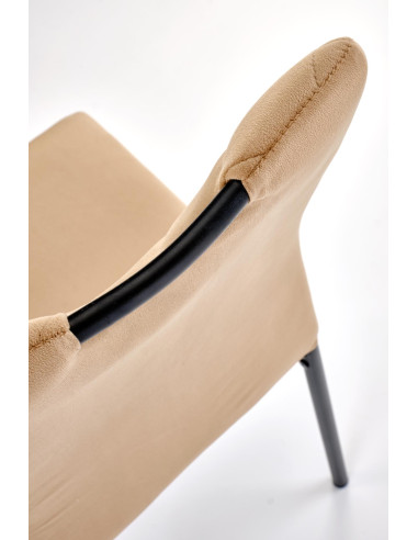 K577 krzesło beżowy / czarny (1p 4szt)