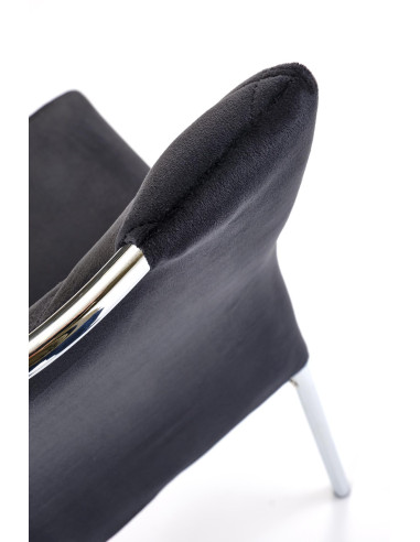 K578 krzesło czarny /srebrny  (1p 4szt)