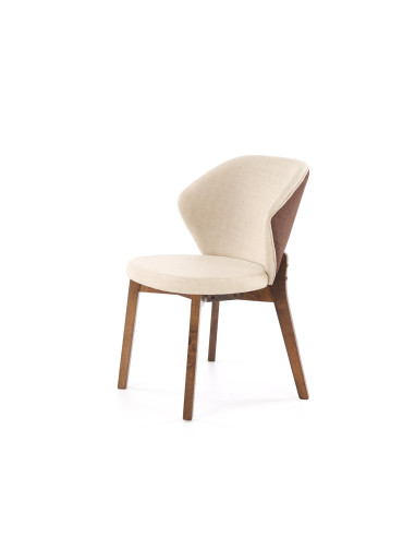 K583 krzesło, orzechowy / brązowy / beżowy (1p 2szt)