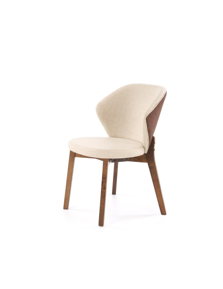 K583 krzesło, orzechowy / brązowy / beżowy (1p 2szt)