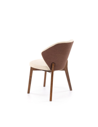 K583 krzesło, orzechowy / brązowy / beżowy (1p 2szt)