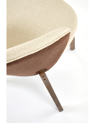 K583 krzesło, orzechowy / brązowy / beżowy (1p 2szt)