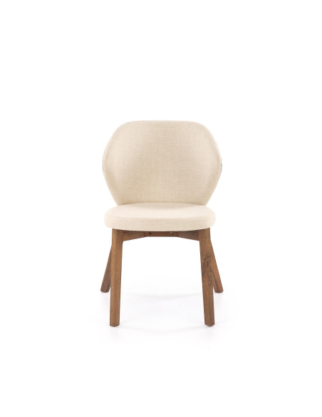 K583 krzesło, orzechowy / brązowy / beżowy (1p 2szt)