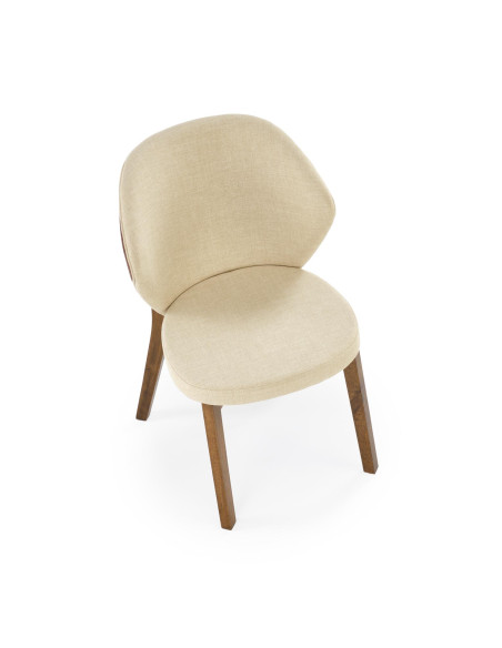 K583 krzesło, orzechowy / brązowy / beżowy (1p 2szt)