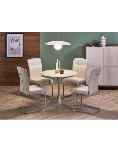 K584 krzesło, beżowy / popielaty / kaszmir (1p 4szt)