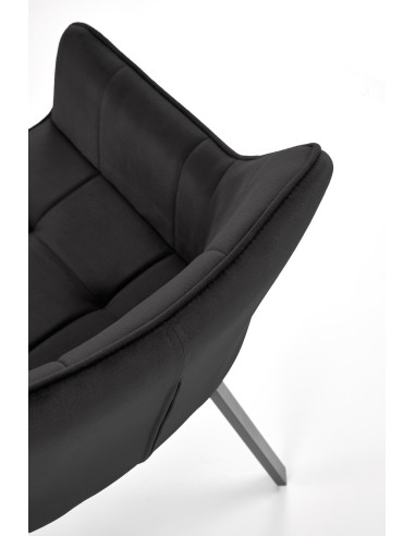 K588 krzesło z funkcją obracania, czarny