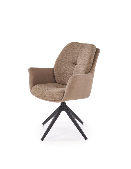 K591 krzesło z funkcją obracania, brązowy  (1p 2szt)