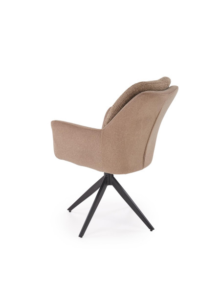 K591 krzesło z funkcją obracania, brązowy  (1p 2szt)