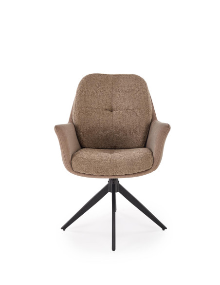 K591 krzesło z funkcją obracania, brązowy  (1p 2szt)